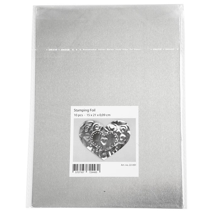 Алуминиево фолио за embossing - 10 броя — изображение 1
