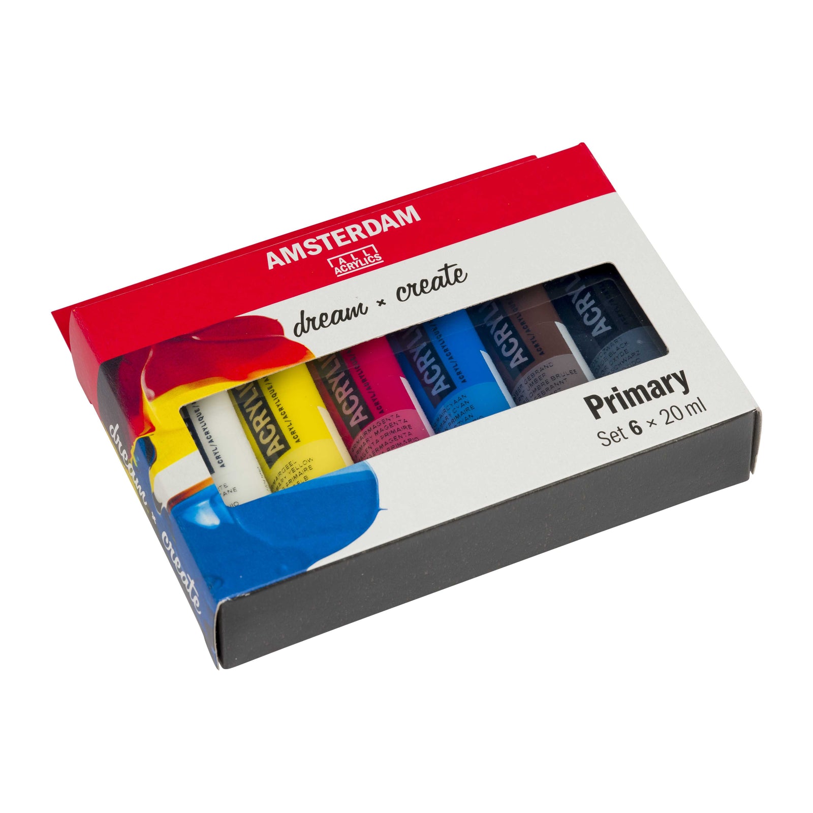 ROYAL TALENS Amsterdam комплект акрилни бои Primary 6 x 20 ml