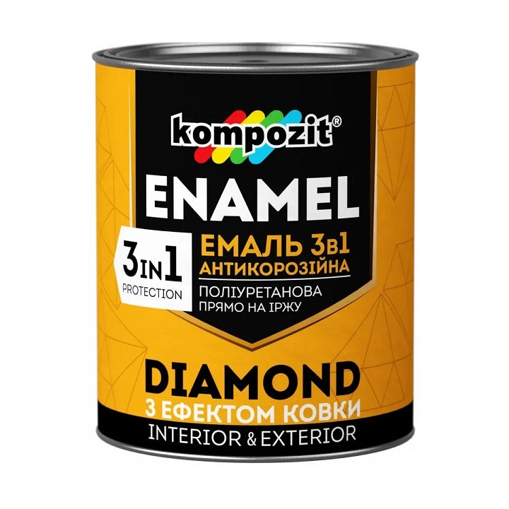 Антикорозионен емайл 3 в 1 KOMPOZIT DIAMOND 2,5 л — изображение 2