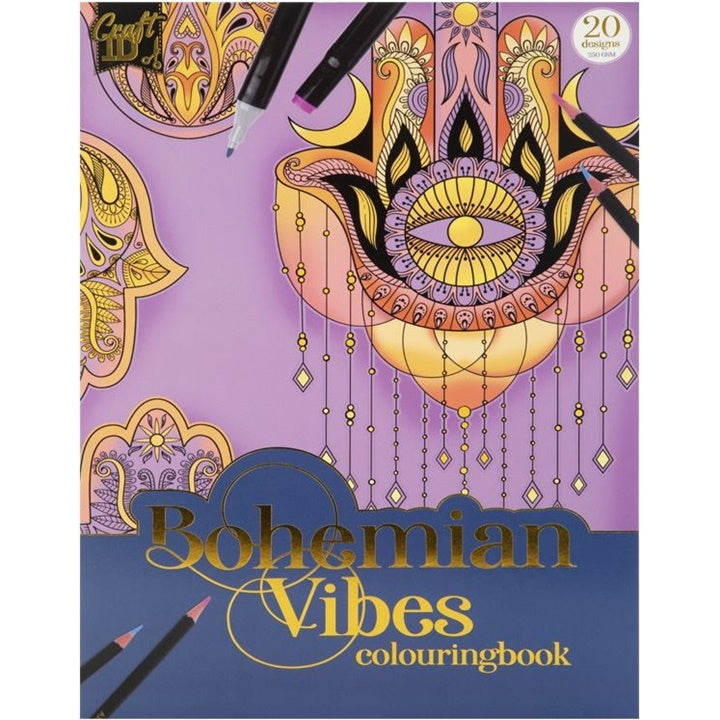 Антистрес книжка за оцветяване BOHEMIAN VIBES 20 страници — изображение 1