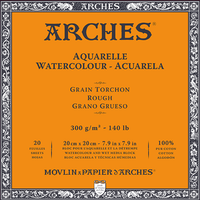 ARCHES акварелен блок Rough натурално бял 300 g/m² 10 – 31 cm - 20 листа