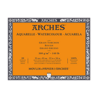 ARCHES акварелен блок Rough натурално бял 300 g/m² 10 – 31 cm - 20 листа