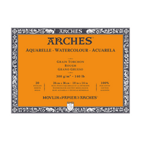 ARCHES акварелен блок Rough натурално бял 300 g/m² 10 – 31 cm - 20 листа