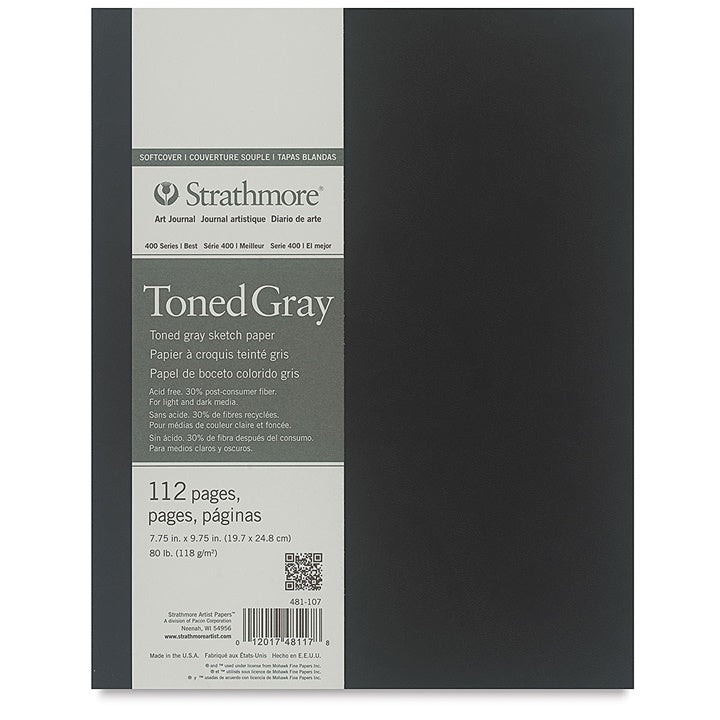 Art Journal Strathmore Тонирана хартия Gray меки корици — изображение 1