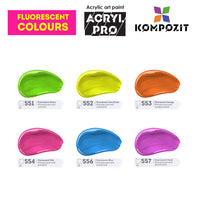 Комплект акрилни бои Kompozit ACRYL PRO BOX 73 x 75 ml