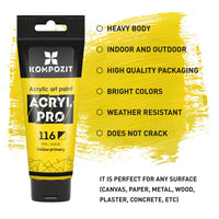 Комплект акрилни бои Kompozit ACRYL PRO BOX 73 x 75 ml