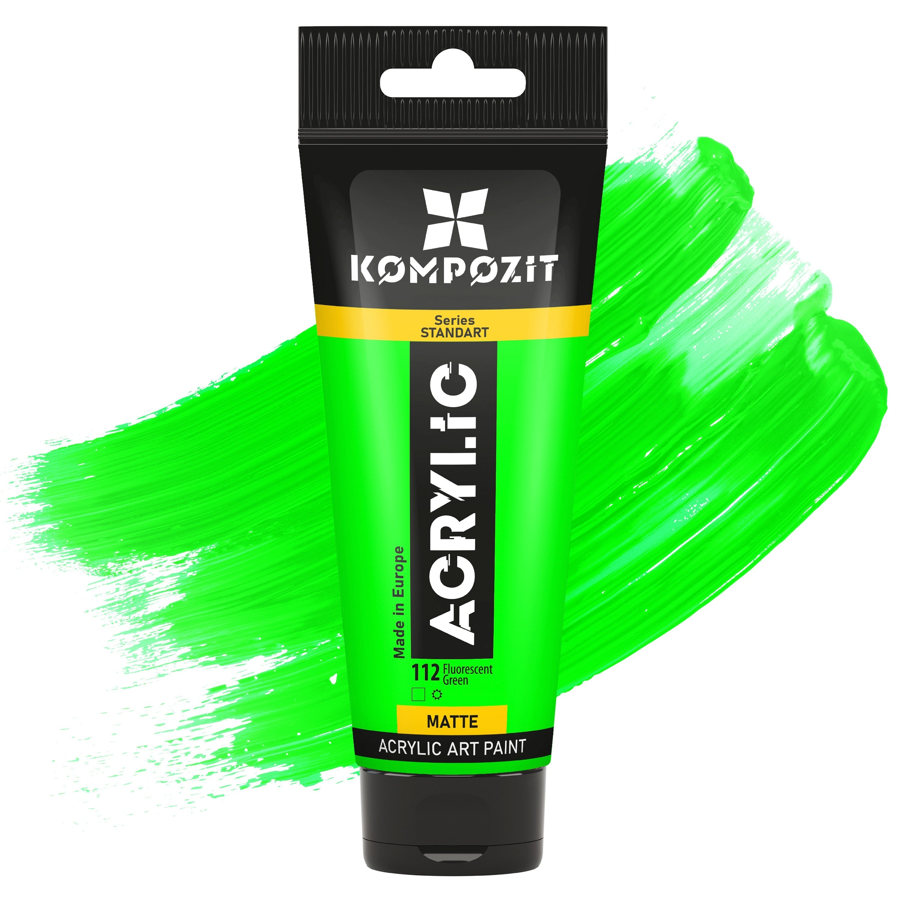 Акрилна боя Kompozit STANDART Fluorescent 75 ml – 112 Флуоресцентно зелено