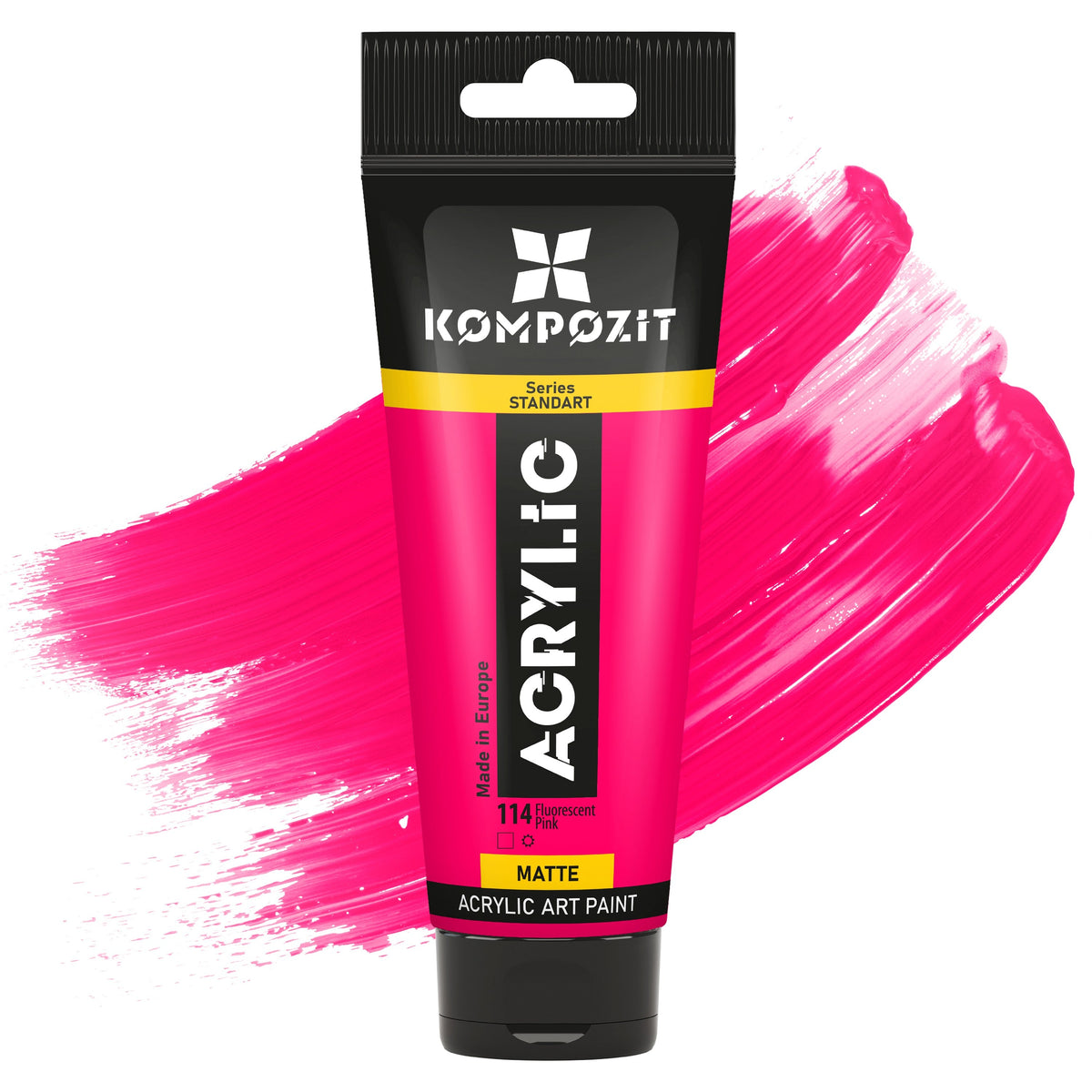 Акрилна боя Kompozit STANDART Fluorescent 75 ml – 114 Флуоресцентно розово