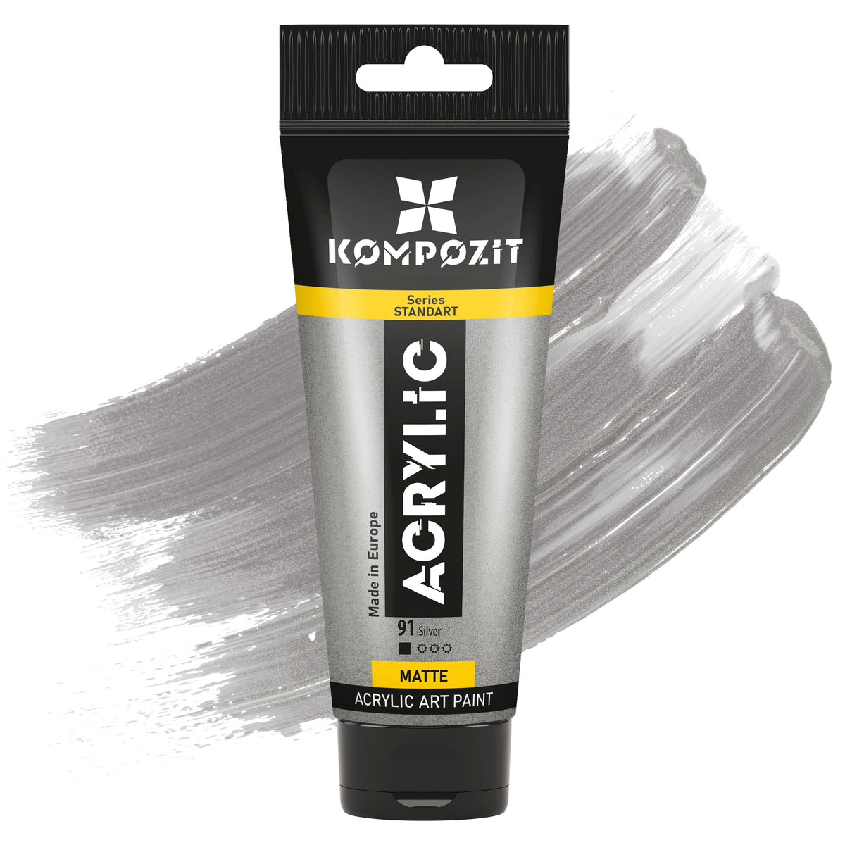 Акрилна боя STANDART Kompozit Metallic 75 ml – 91 Сребро