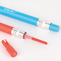 Автоматични цветни моливи APLI Color Click, 12 бр. с резервни графити и острилка