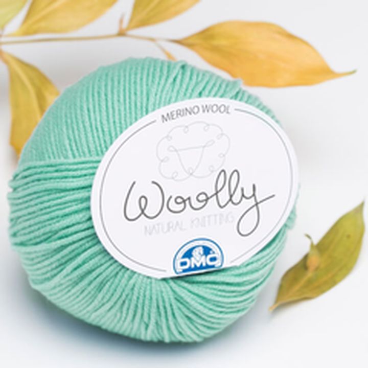 Прежда Baby merino 125 м – ментол-зелена
