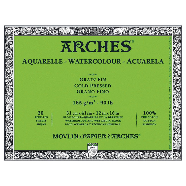 Блок ARCHES® Aquarelle Watercolour Cold Pressed — изображение 1