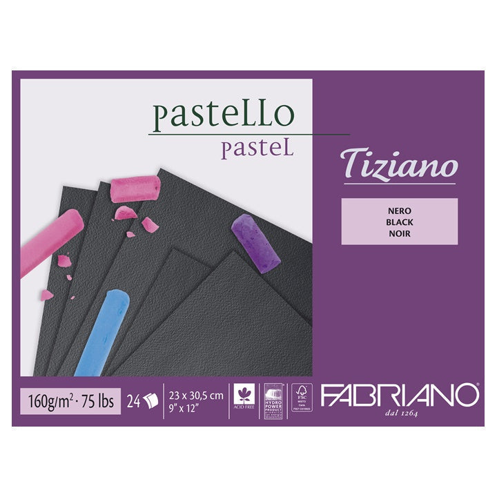 Блок от черни хартии за пастел FABRIANO Tiziano — изображение 1