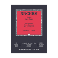 Блок за маслени бои ARCHES Huile CP 300 g/m² 23 x 31 cm - 12 листа