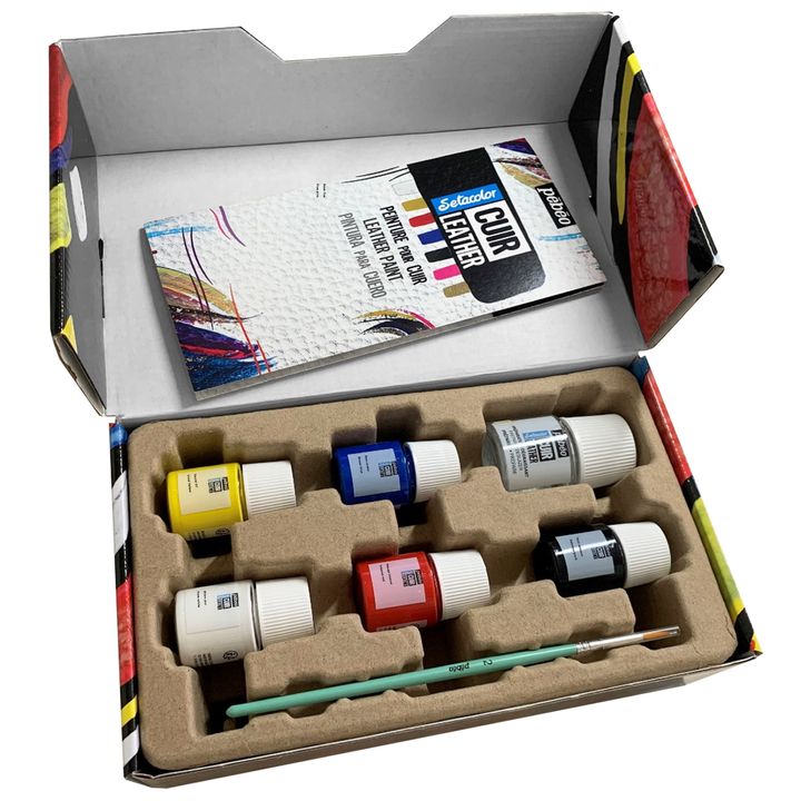 Бои за кожа Pebeo Setacolor - стартов комплект 7 бр. — изображение 2