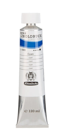 Бои за линогравюра Schmincke aqua-LINOPRINT 120 ml – 440 Циан