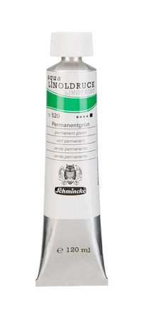 Бои за линогравюра Schmincke aqua-LINOPRINT 120 ml – 520 Перманентно зелено