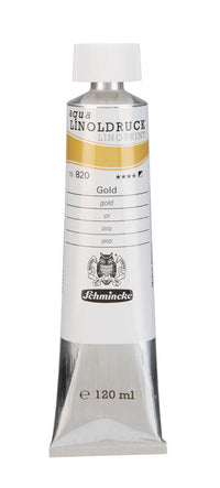 Бои за линогравюра Schmincke aqua-LINOPRINT 120 ml – 820 Злато