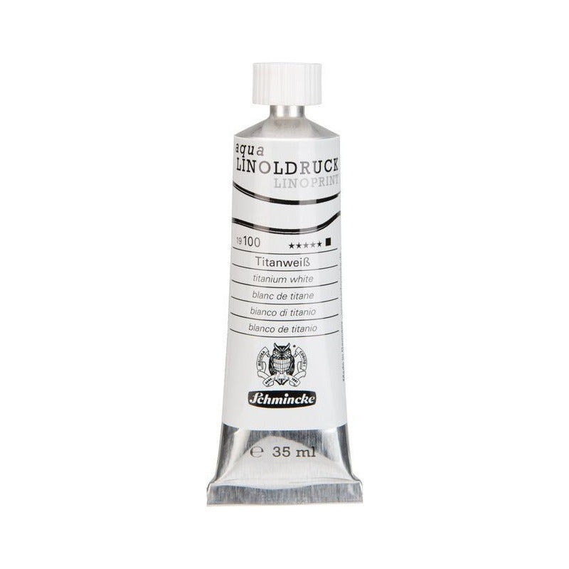 Бои за линогравюра Schmincke aqua-LINOPRINT 35 ml – 100 Титаниево бяло