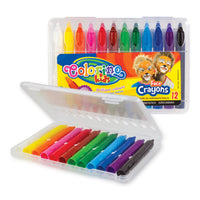 Бои за лице Colorino в кутия, тип стик – 12 цвята