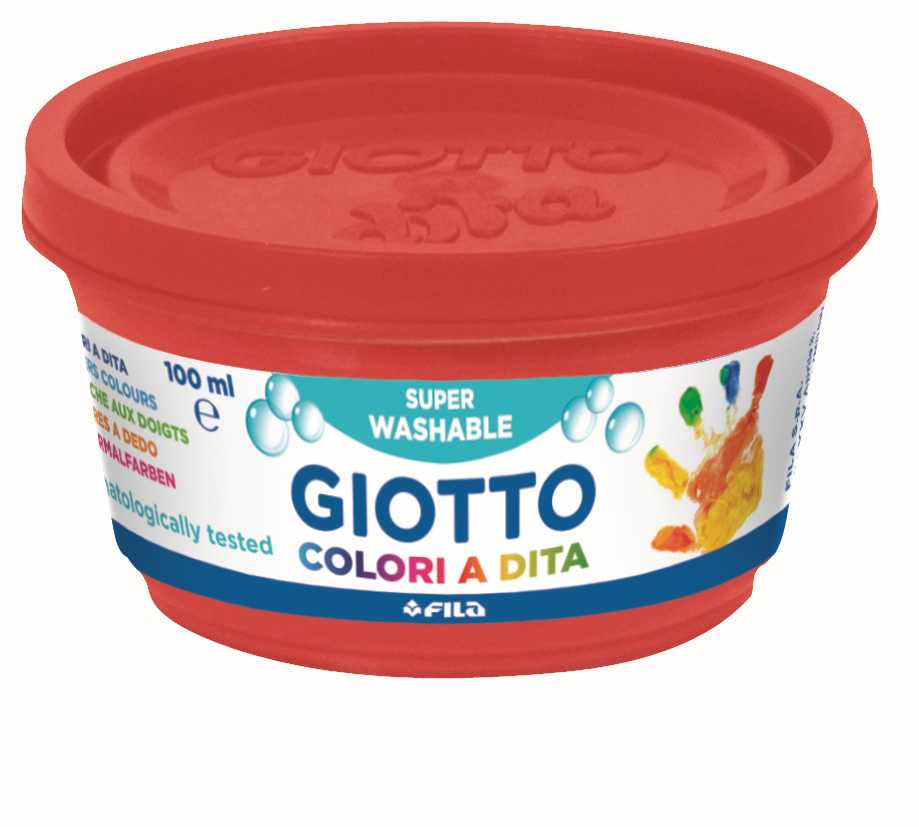 Бои за рисуване с пръсти GIOTTO Be-Be 6 x 100 ml