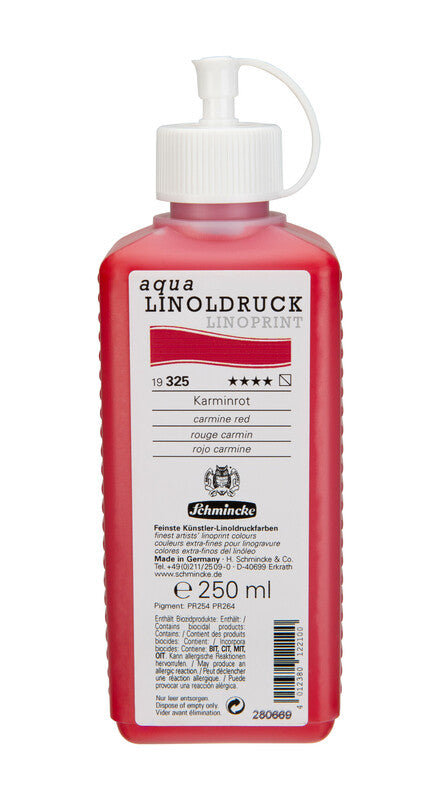Боя за линогравюра Schmincke aqua-LINOPRINT 250 ml – 325 Карминово червено