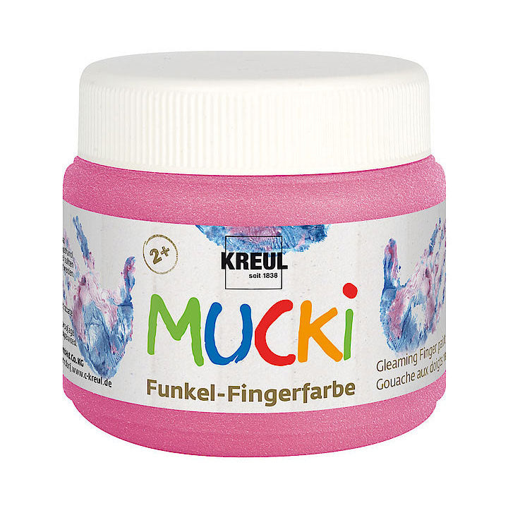 Боя за рисуване с пръсти - блестяща 150 ml MUCKI