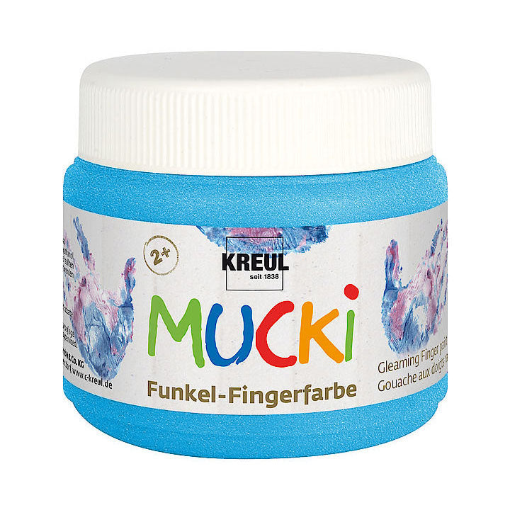 Боя за рисуване с пръсти - блестяща 150 ml MUCKI