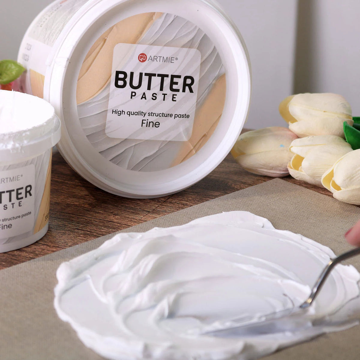 Кофички паста ARTMIE Butter Fine, близък план на опаковката и капака