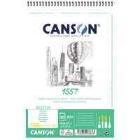 CANSON 1557 скицник 120 g/m² A5 30 листа със спирала