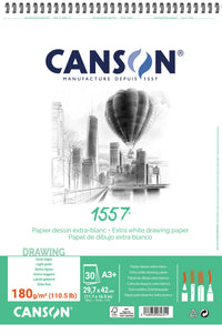 CANSON 1557 скицник 180 g/m² A3 30 листа финозърнест