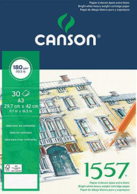 Скицник Canson 1557 180 g/m² A4 лепен - 30 листа