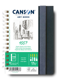 Скицник Canson Art Book 1557 с твърди корици – A5, 120 g, 50 листа
