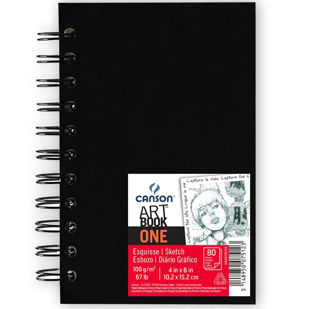 Canson Art Book One скицник 100 g/m², 80 листа, 10,2 x 15,2 cm със спирала