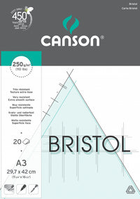 Canson Bristol скицник 250 g/m² 20л A3 лепен
