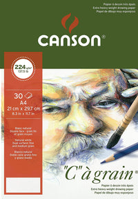 Скицник CANSON C a grain 224 g/m² A3 - 30 листа, финозърнест лепен