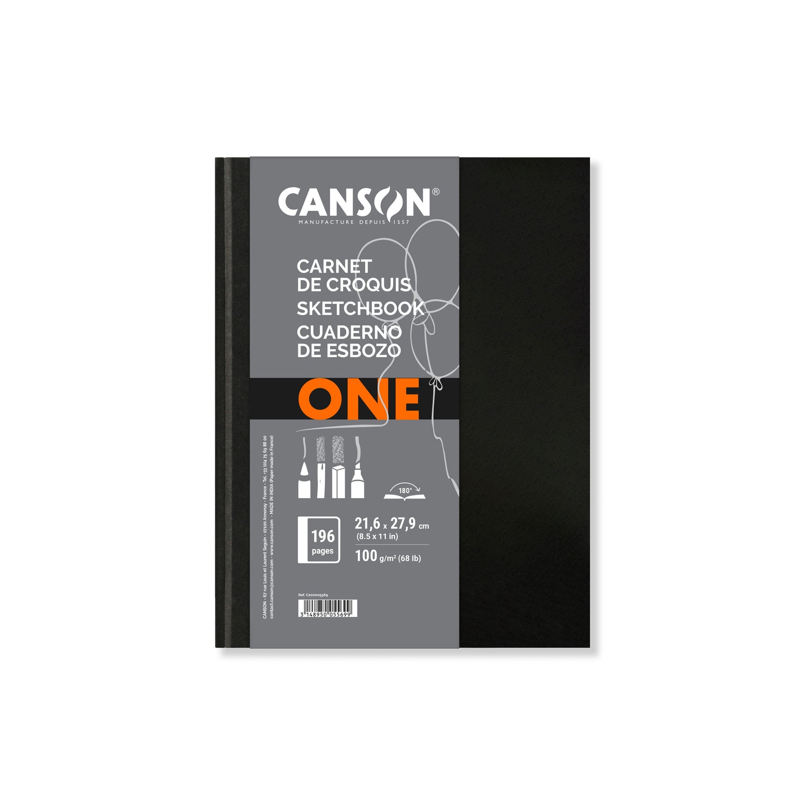CANSON Canson Art Book One скицник с твърди корици 100 g/m² 98 листа - 21,6 x 27,9 cm