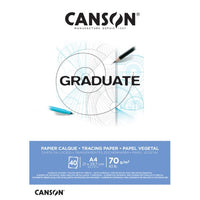 CANSON Graduate паус блок A4 лепен 72 g/m² - 40 листа