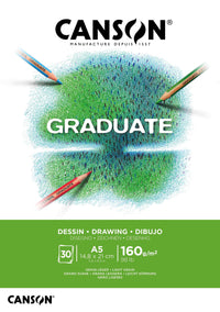 Canson Graduate скицник за рисуване бял 160 g/m² 30 листа A5 лепен