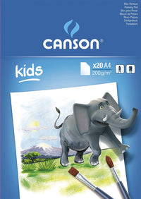 CANSON Kids скицник за рисуване 200 g/m² 20 листа A4 лепен