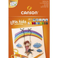 Цветен скицник CANSON Kids A4 - 120 g/m², 30 листа, микс от 10 цвята