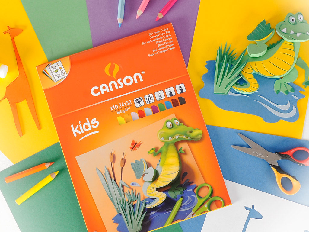 CANSON Kids цветен скицник 185 g/m² - 10 листа, 24 x 32 cm
