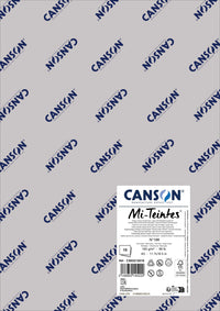 Хартия за пастел Canson Mi-Teintes A3 160 g - 10 листа – Луненосиво 186