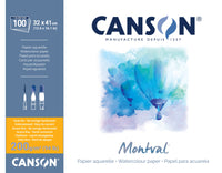 CANSON Montval акварелен блок CP 200 g/m² - 100 листа, 32 x 41 cm