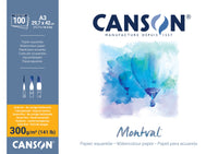 CANSON Montval акварелен блок CP 300 g/m² - 100 листа A3, лепен