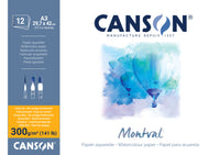 Canson Montval акварелен блок CP 300 g 12л A3 лепен