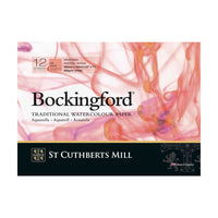 CANSON St Cuthberts Bockingford акварелен блок гладък (HP) бял 300 g/m² - 12 листа