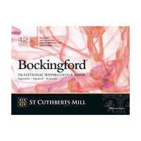 CANSON St Cuthberts Bockingford акварелен блок гладък (HP) бял 300 g/m² - 12 листа