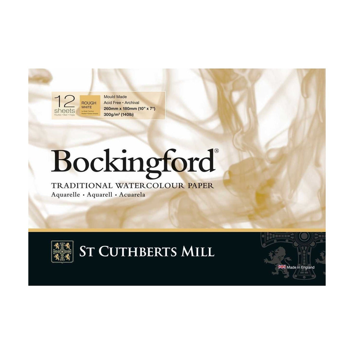 CANSON St Cuthberts Bockingford акварелен блок Rough 300 g/m² - 12 листа, различни формати
