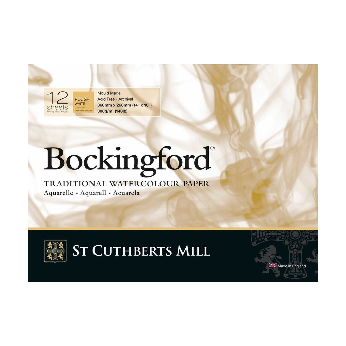CANSON St Cuthberts Bockingford акварелен блок Rough 300 g/m² - 12 листа, различни формати